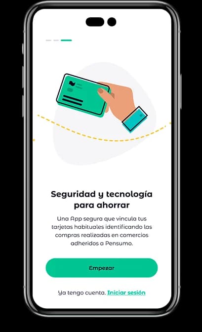Pensumo app pantalla 2